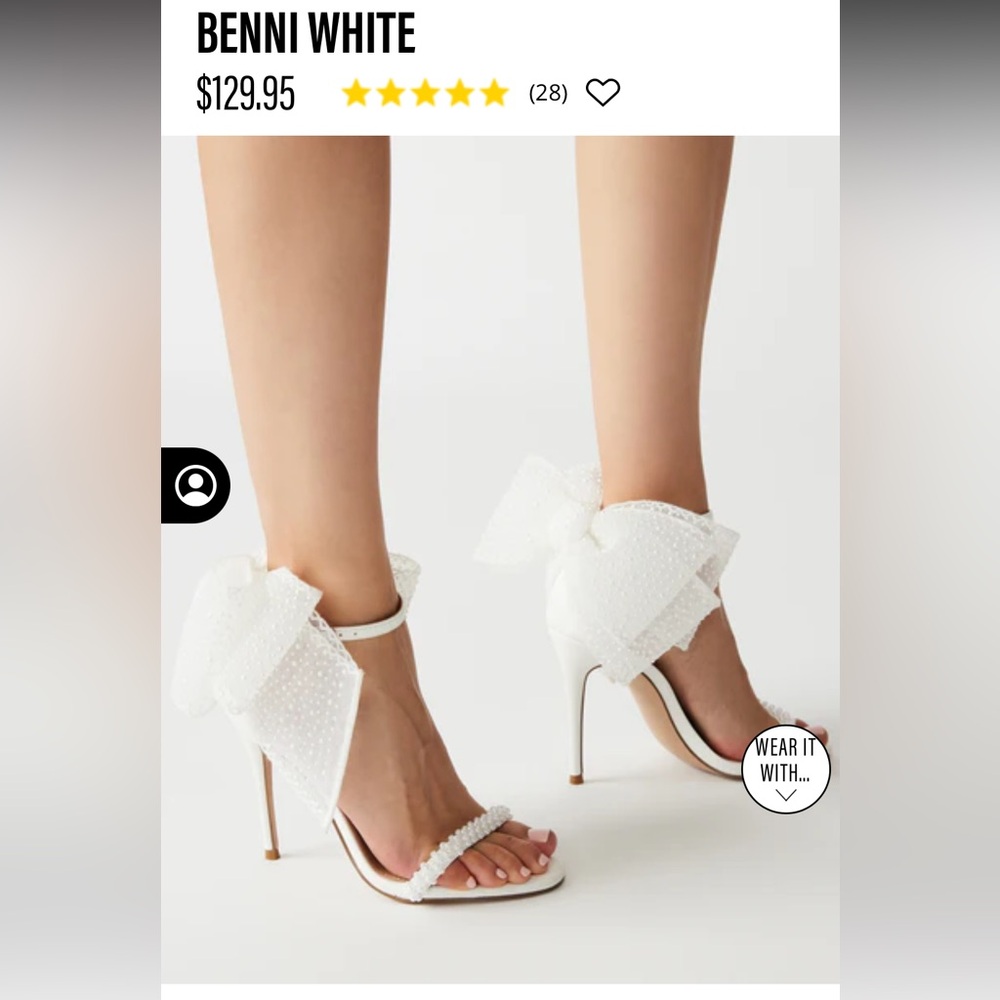 Steve Madden - Benni White Bow heels